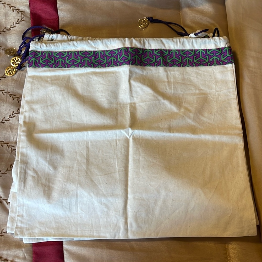 Tory Burch purple & green dust bags. Sold individually. Please add quantity